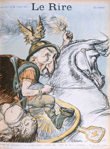 Karikatur av Emile Combes, forside av magasinet 'Le Rire', 12. mars 1903